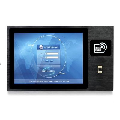Rugged 18.5 Inch Industrial Touch Panel PC Self Service Smart Terminal With Fingerprint Reader NFC RFID Reader