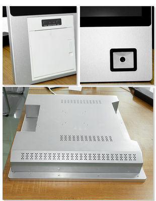 Rugged 18.5 Inch 21.5 Inch LED Touch Screen Panel PC All In One Computer Station With QR Scanner And Printer