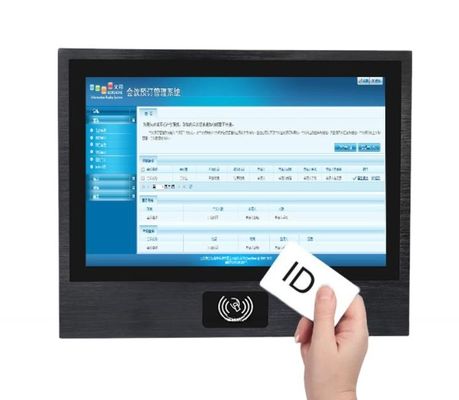 OEM ODM Metal Case 17 Inch PCAP Touch Screen Panel PC With NFC RFID Reader For Access Control