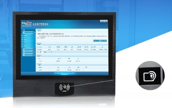 OEM ODM Metal Case 17 Inch PCAP Touch Screen Panel PC With NFC RFID Reader For Access Control