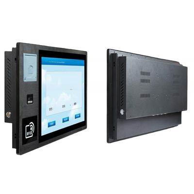 19 Inch Touch Screen Industrial Computer Self Service Terminal With Printer NFC RFID Reader Barcode Scanner