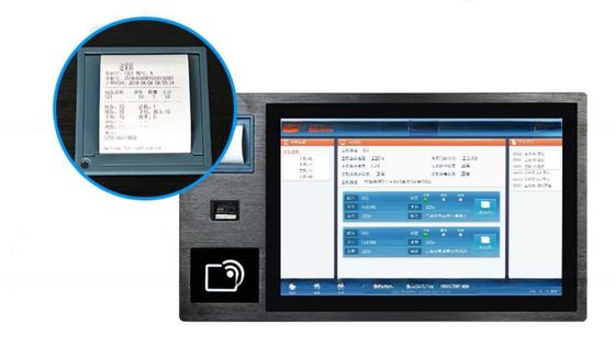 19 Inch Touch Screen Industrial Computer Self Service Terminal With Printer NFC RFID Reader Barcode Scanner