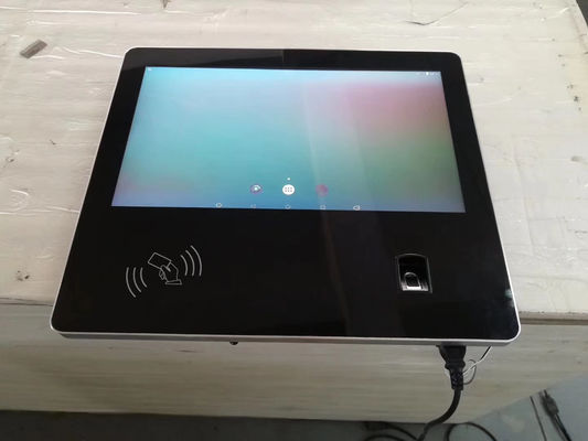 HMI Rugged 13.3'' Fanless RFID Touch Screen Panel PC With Fingerprint NFC RFID Reader