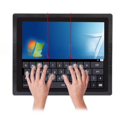15.6 Inch Industrial Panel Mounted Touch Screen PC HMI For Kiosk Automation
