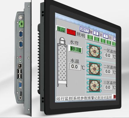 Embedded 19 Inch IP65 CAPT Industrial Touchscreen Display Monitor Anti Glare