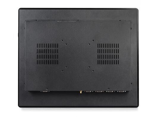 High Bright 12V 24V 15 Inch TFT LCD Industrial Metal Casing PLC HMI Resistive Touch Screen Monitor VGA DVI Display
