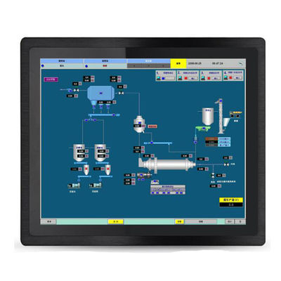 Integrated High Brightness 12 Inch LCD 12V 24V VGA DVI Outdoor Capacitive Touch Screen Display Monitor For HMI PLC OEM