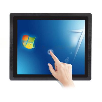 19 Inch Dustproof Integrated Resistive Touch Screen Industrial LCD Monitor With Metal Casing For Kiosk ATM