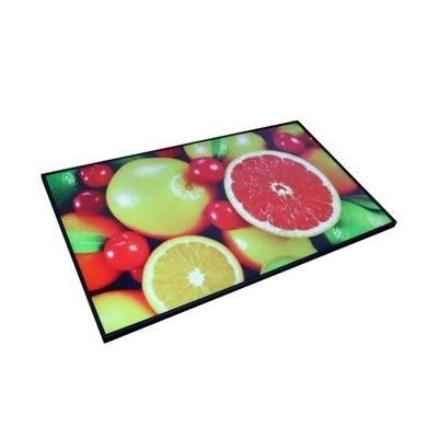 Super slim 20mm & 10mm bezel high bright 27" inch monitor LED LCD advertising menu board signage display with metal casing