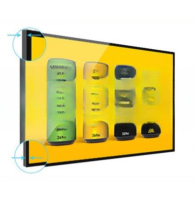 20mm Super thin high bright 400-700 nits 43" inch LED LCD monitor with metal casing and WIFI Android OS for ads signage display
