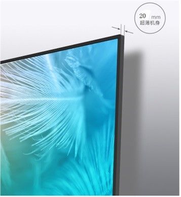 Super slim 20mm thickness UHD 49" inch LED TFT LCD display advertising signage video monitor 400nit 700nit metal casing