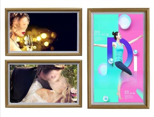UHD 4K 43"inch wood frame LCD Video player TV WIFI Android advertising signage display totem for commercial exhibition home shop
