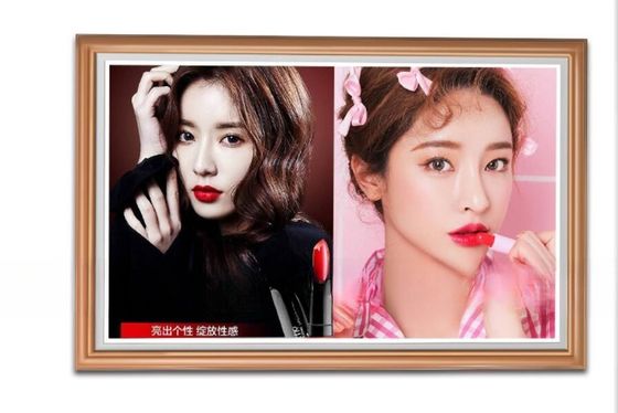 wood frame 21.5" 22" inch digital art NFT display photo frame WIFI 4G network Android LCD display for advertising exhibition