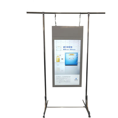 ceiling roof mount vertical dual screens 55" inch wireless WIFI network advertising player LCD display with high brightness