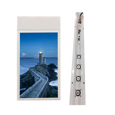 Facing window dual screens 43" inch wireless WIFI network Android LCD signage AD display with ceiling mounting roof mounting