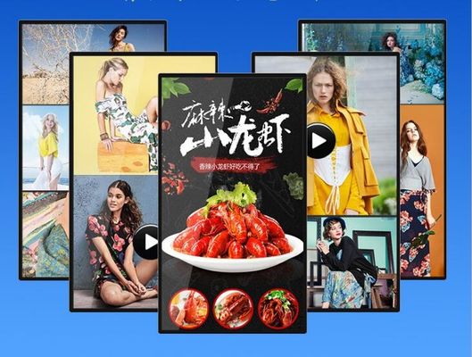 UHD 86" inch LCD LED display monitor network Android advertisement totem signage player screen with DP VGA HDM1 input ports