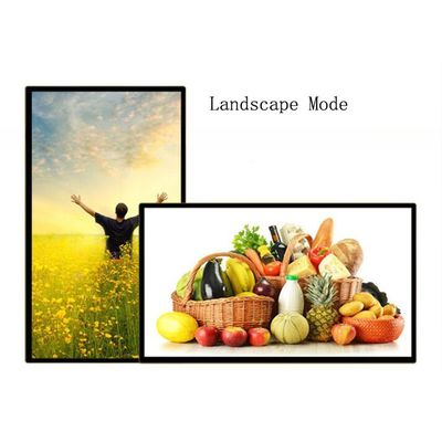 4K UHD 75" inch LCD LED Monitor for Wireless WIFI network Android advertising totem signage display support HDM1 DP VGA inputs