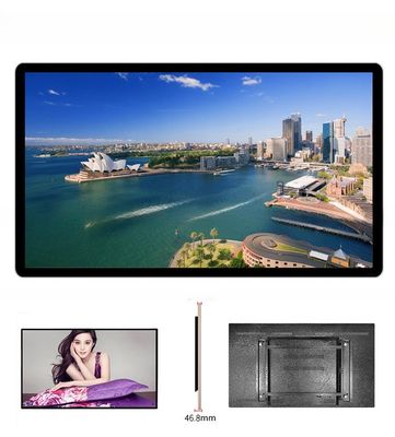 wall 4K UHD 65" inch wireless 4G wifi network Android monitor LCD LED TFT for POS