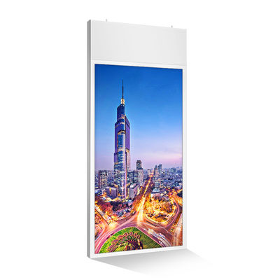 roof ceiling mount high brightness double-sided LCD 50" 49" inch digital advertising display totem with USB port
