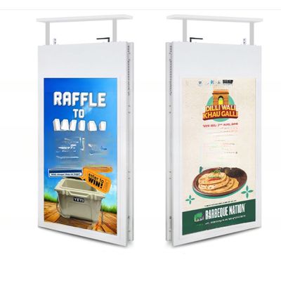 ceiling mount roof high brightness dual-sided LCD 42" 43" inch TFT LED monitor support HDM1 VGA DP input for commercial signage