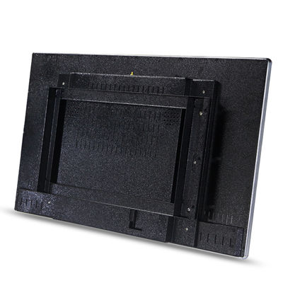 32 Inch Wooden Frame Advertising Display Screen With Split Display Function