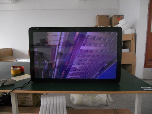 27 inch digital advertising totem LCD poster with split display function