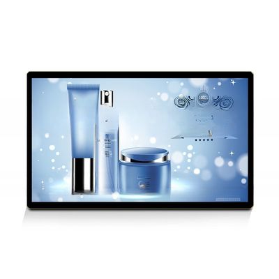 32inch UHD LED LCD TV video advertising display with wall mounted