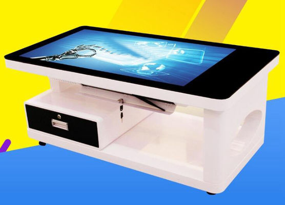 Stand 43'' LED LCD Interactive Touch Table With Embedded Mini PC Win10 Android OS