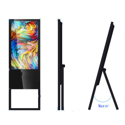 Portable floor Standing 43" inch LED LCD WIFI network Android advertising board touchscreen PC kiosk self-service signage totem