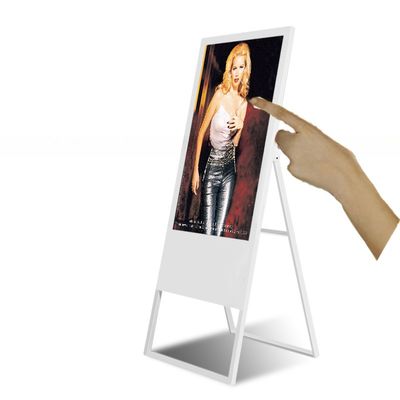 Tilt foldable up Stand 32" inch LED LCD Poster capacitive touchscreen advertising display touch menu board touchscreen kiosk