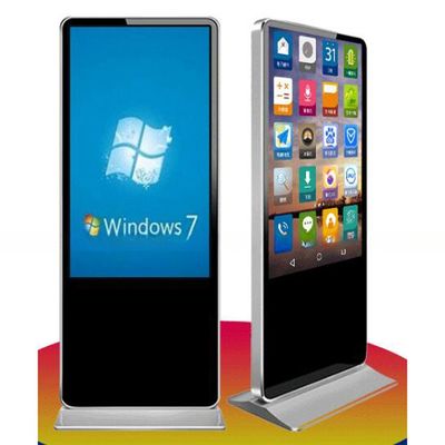 Free stand 55" inch interactive capacitive multi touch screen display CAPT touch monitor with Win10/11 PC or Android OS Kiosk