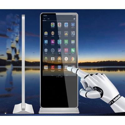 Free stand 55" inch interactive capacitive multi touch screen display CAPT touch monitor with Win10/11 PC or Android OS Kiosk