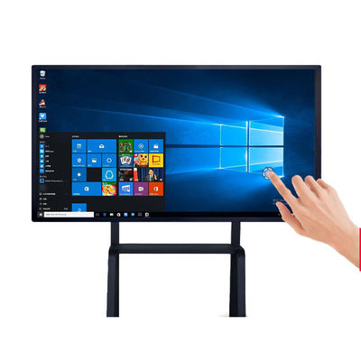 UHD 65" inch LCD LED advertising monitor touchscreen kiosk signage display touch screen interactive terminal Android Win10/11 OS