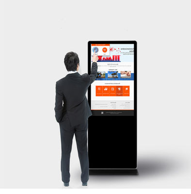 Commercial Alone standing 4K UHD 49" 50" inch LCD All-In-One touchscreen PC kiosk monitor (Win10 , Android OS as options)