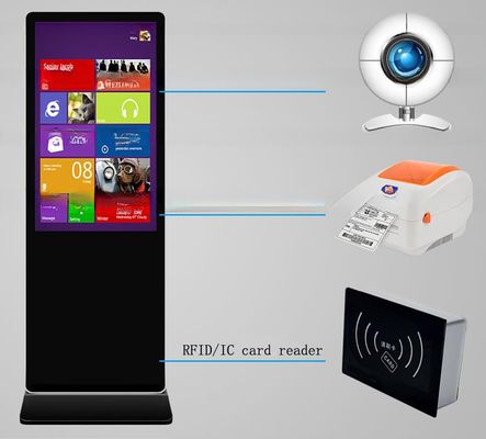 49" inch ground standing monitor touchscreen interactive Computer Android Win10/11 OS OEM ODM