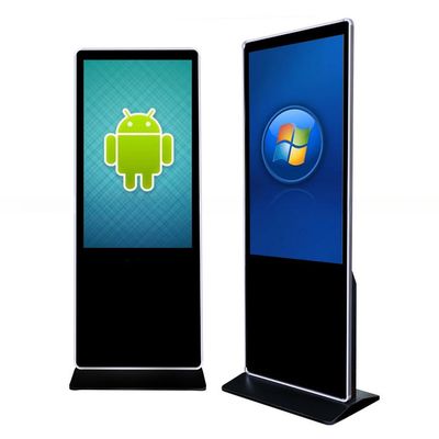43" inch floor standing touchscreen display with Android Linux Win10/11 OS all-in-one PC