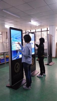 4K UHD 55" inch LED Floor stand vertical self-service interactive kiosk with mini PC Win10/11 OS