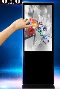4K UHD 55" inch LED Floor stand vertical self-service interactive kiosk with mini PC Win10/11 OS