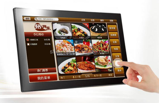21.5" inch LCD retail ordering interactive Android tablet for restaurant shopping mall