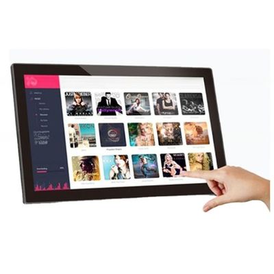 HD 19" 18.5" inch WIFI network multi touch interactive AD signage TV with Android Linux Ubuntu OS OEM/ODM