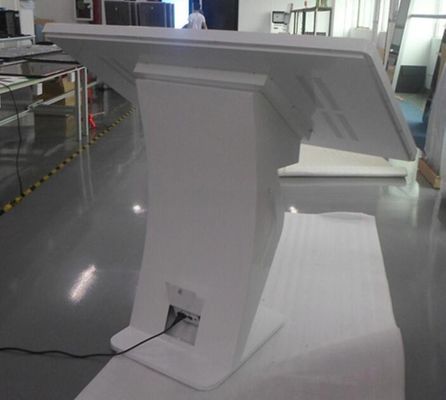 24" inch floor based capacitive multi touch computer kiosk interactive self-service info terminal with intel i3 i5 i7