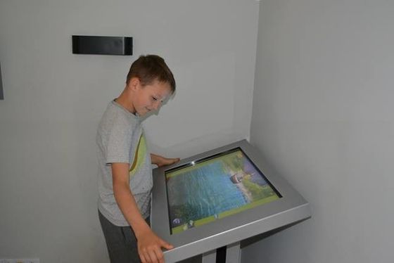 Android or Win10 22" inch TFT LED ground stand capacitive multi touch interactive self-service kiosk OEM/ODM