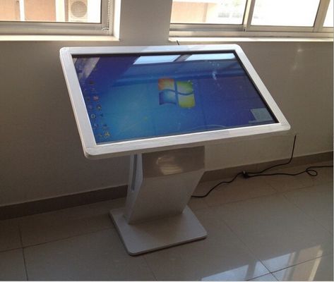 27" inch TFT LED AD signage display PC touch screen kiosk stand