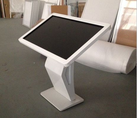 floor stand self service information checking PC station 32" inch LED all-in-one kiosk touchscreen Win10 Android Linux OS OEM