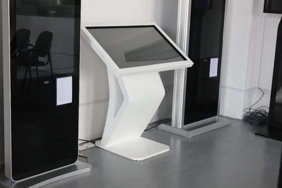 Lobby stand 32" inch LED internet touchscreen all-in-one PC kiosk interactive advertising information checking machine