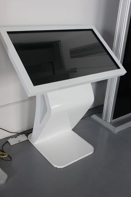Lobby stand 32" inch LED internet touchscreen all-in-one PC kiosk interactive advertising information checking machine