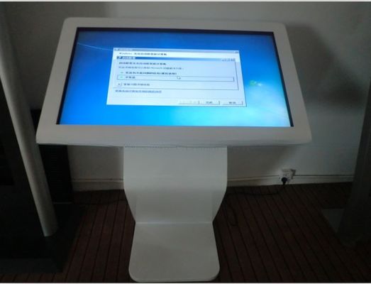 Lobby stand 32" inch LED internet touchscreen all-in-one PC kiosk interactive advertising information checking machine