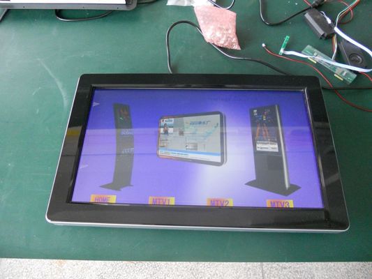 24 inch digital interactive ads totem touch screen player android kiosk