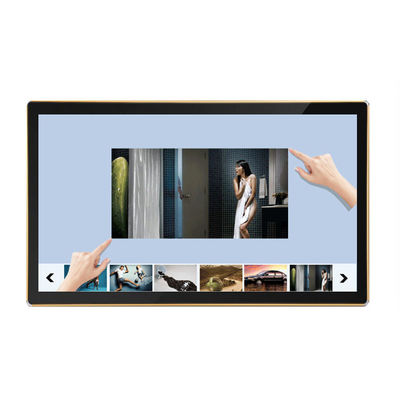wifi network 24 inch TFT LED LCD advertising touch screen kiosk android PC