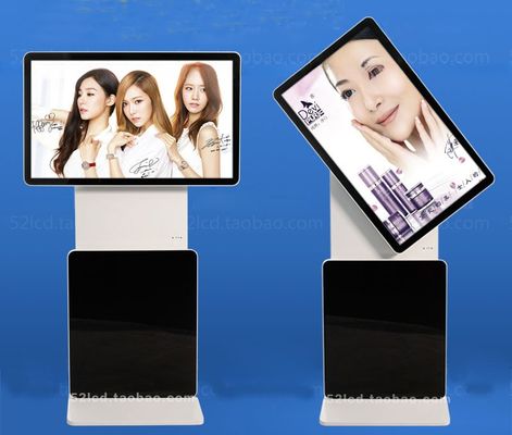 4K UHK 50" 49" inch floor stand rotating LCD monitor TFT wifi network advertising playback screen totem TV with Android OS